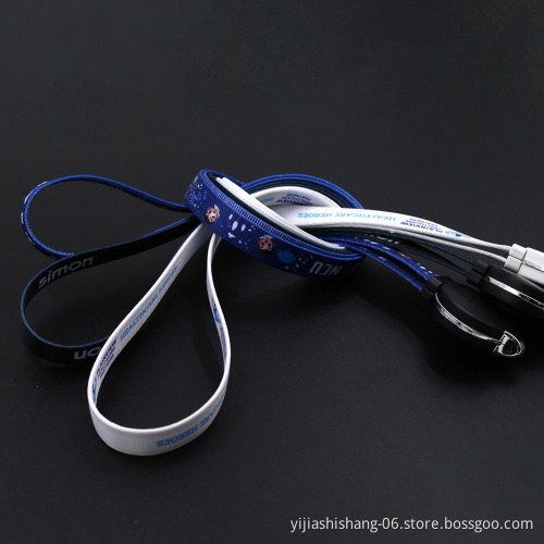 Yijiashishang YS-201NT 3-in-1 Lanyard Charging Cable Flexible Braided USB Cable with Lanyard Extension
